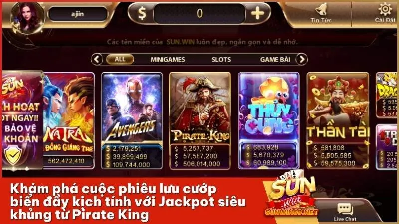 Khám phá cuộc phiêu lưu cướp biển đầy kịch tính với Jackpot siêu khủng từ Pirate King