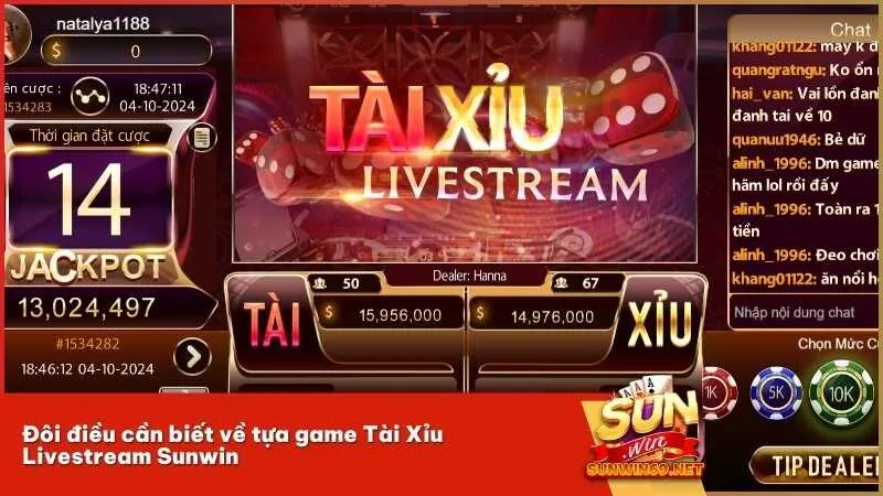 Đôi điều cần biết về tựa game Tài Xỉu Livestream Sunwin